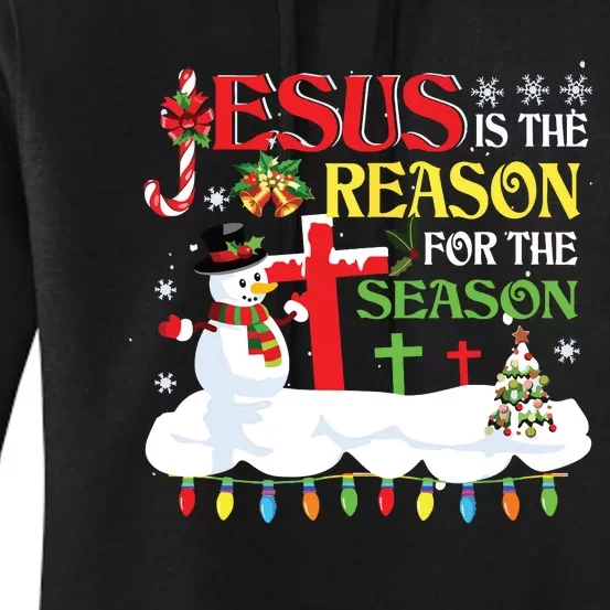 Christian Jesus The Reason Christmas Stocking Stuffer Gifts Women's Pullover Hoodie