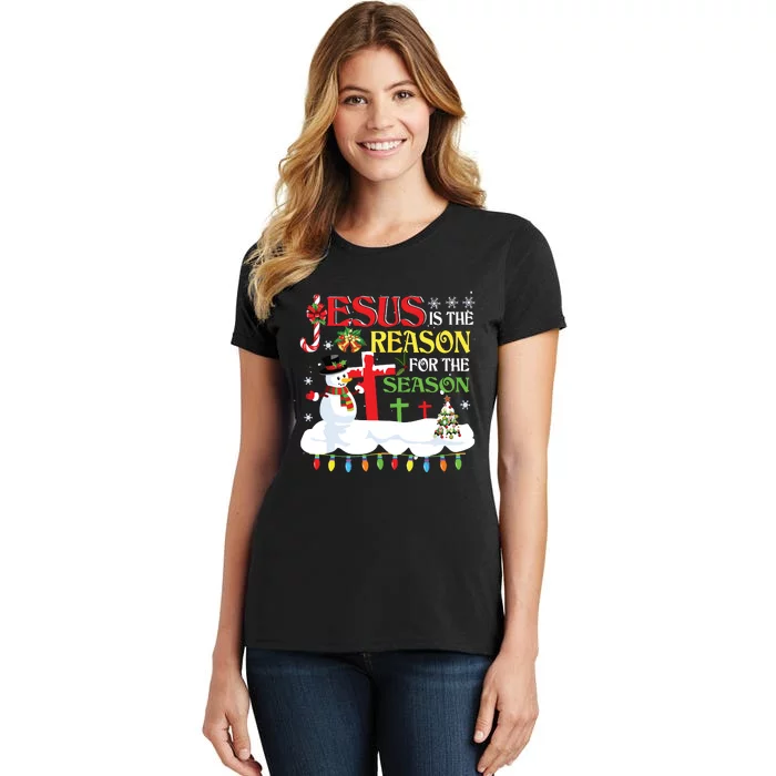 Christian Jesus The Reason Christmas Stocking Stuffer Gifts Women's T-Shirt