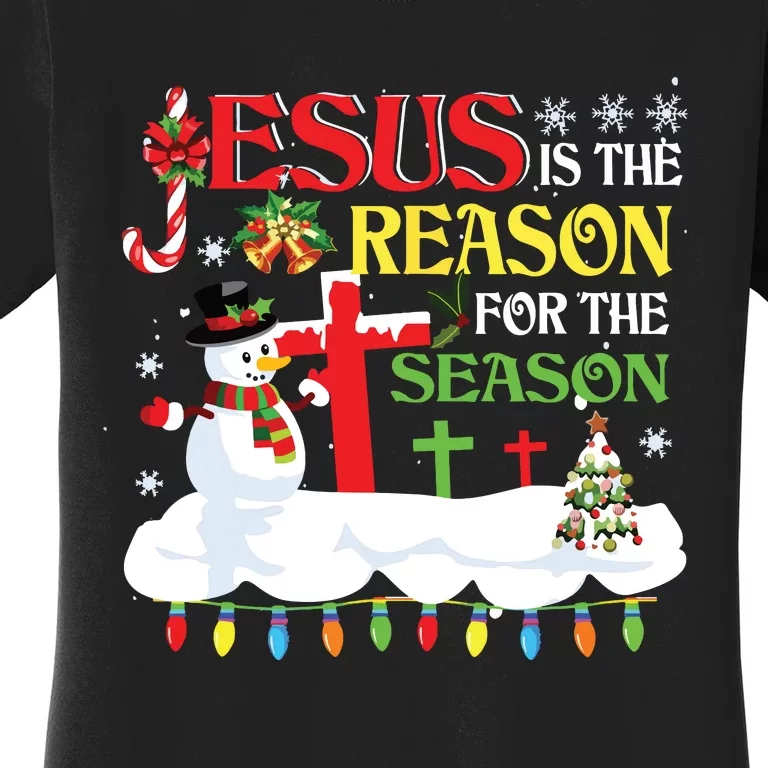 Christian Jesus The Reason Christmas Stocking Stuffer Gifts Women's T-Shirt