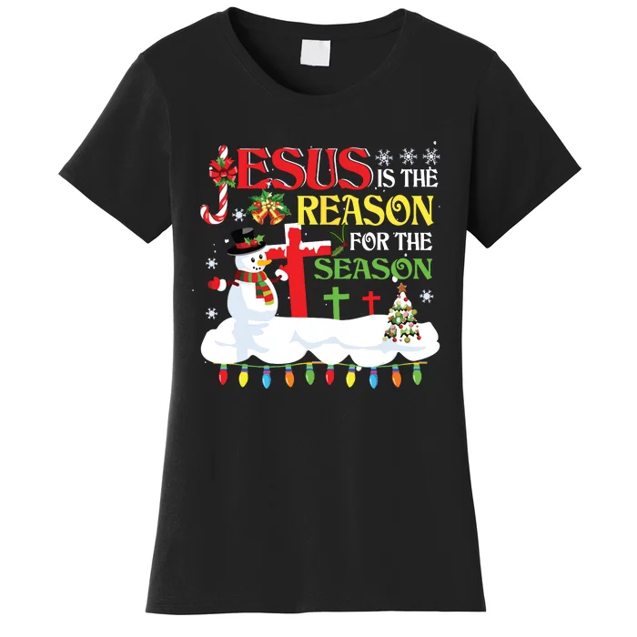 Christian Jesus The Reason Christmas Stocking Stuffer Gifts Women's T-Shirt