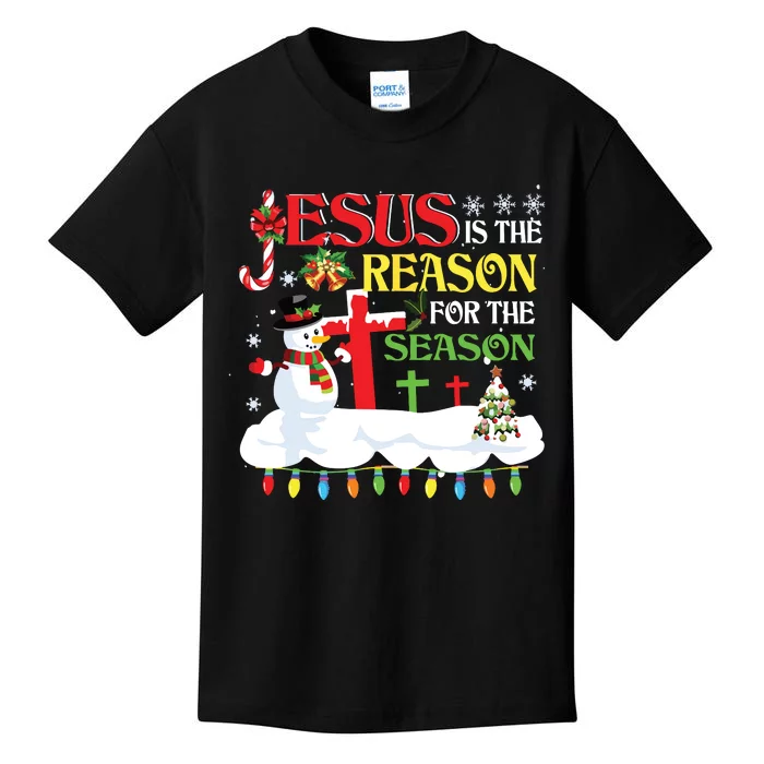 Christian Jesus The Reason Christmas Stocking Stuffer Gifts Kids T-Shirt