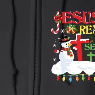 Christian Jesus The Reason Christmas Stocking Stuffer Gifts Full Zip Hoodie