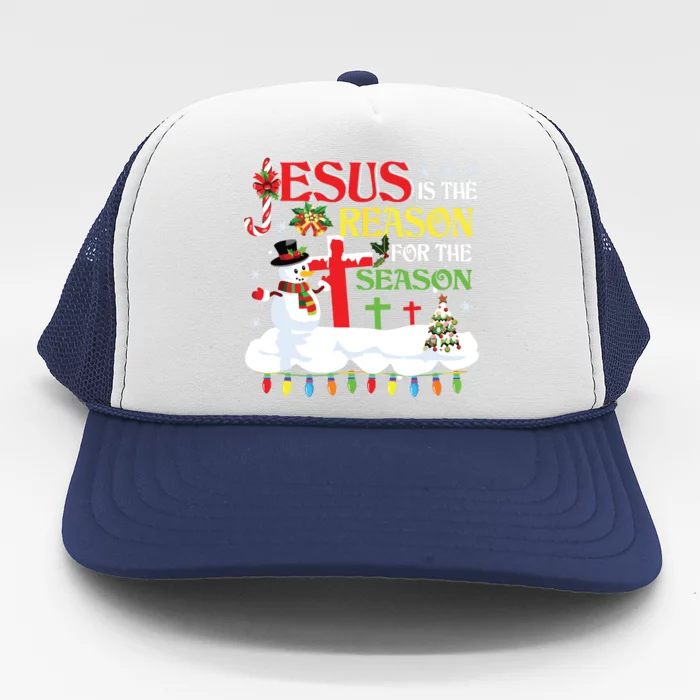 Christian Jesus The Reason Christmas Stocking Stuffer Gifts Trucker Hat