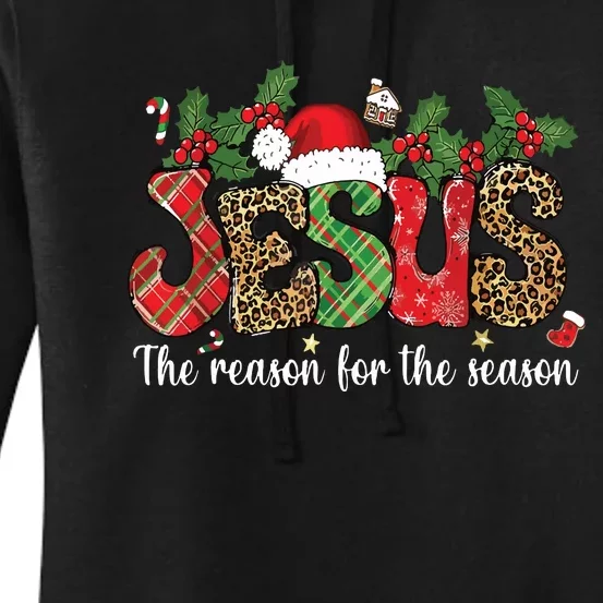 Christian Jesus The Reason Xmas Holiday Season Christmas Women's Pullover Hoodie