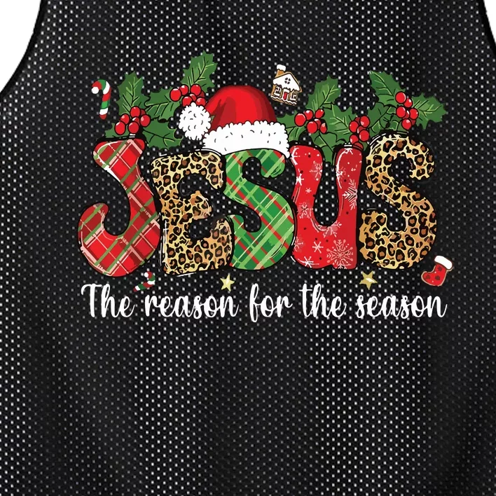 Christian Jesus The Reason Xmas Holiday Season Christmas Mesh Reversible Basketball Jersey Tank