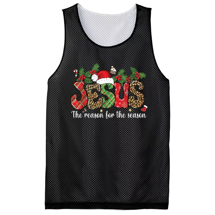 Christian Jesus The Reason Xmas Holiday Season Christmas Mesh Reversible Basketball Jersey Tank