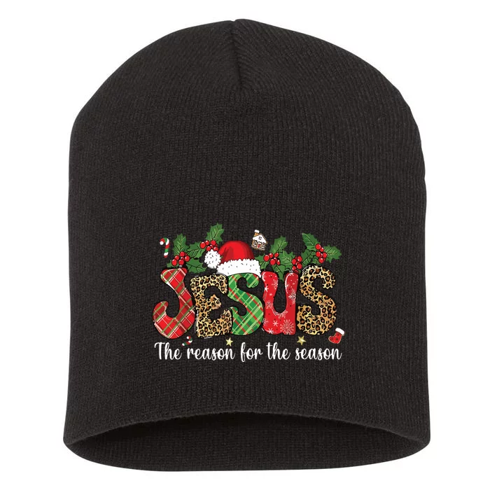 Christian Jesus The Reason Xmas Holiday Season Christmas Short Acrylic Beanie