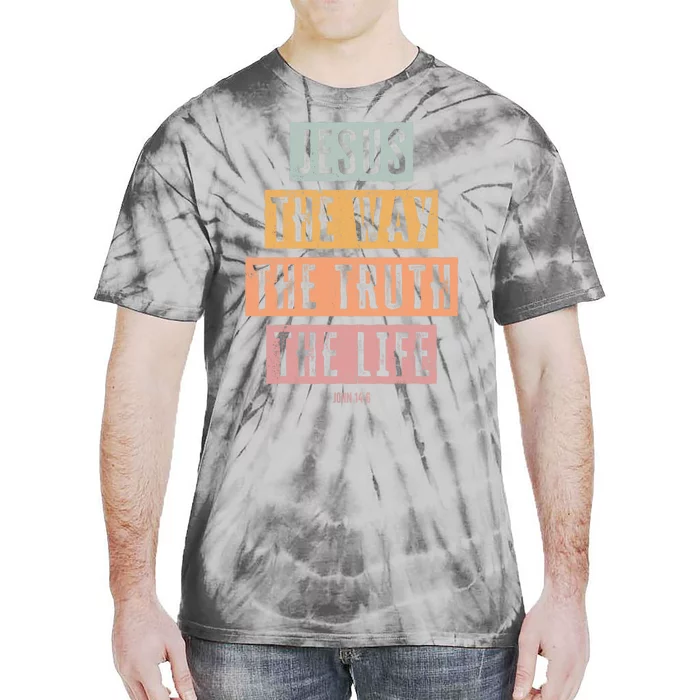 Christian Jesus The Way Truth Life Tie-Dye T-Shirt