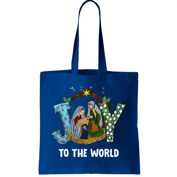 Christmas Joy To The World Baby Jesus Religious Christian Tote Bag