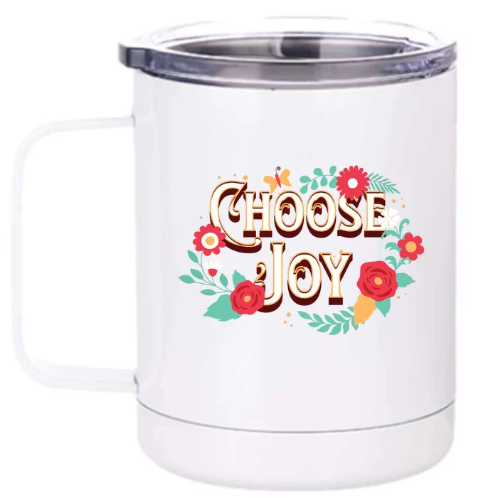 Choose Joy Vote Kamala Harris Front & Back 12oz Stainless Steel Tumbler Cup