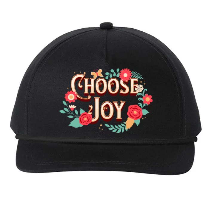 Choose Joy Vote Kamala Harris Snapback Five-Panel Rope Hat