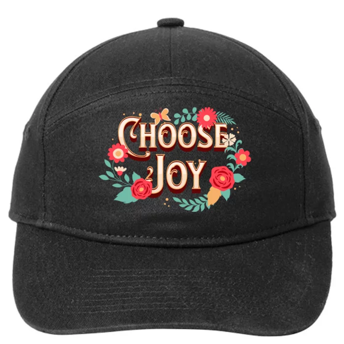 Choose Joy Vote Kamala Harris 7-Panel Snapback Hat