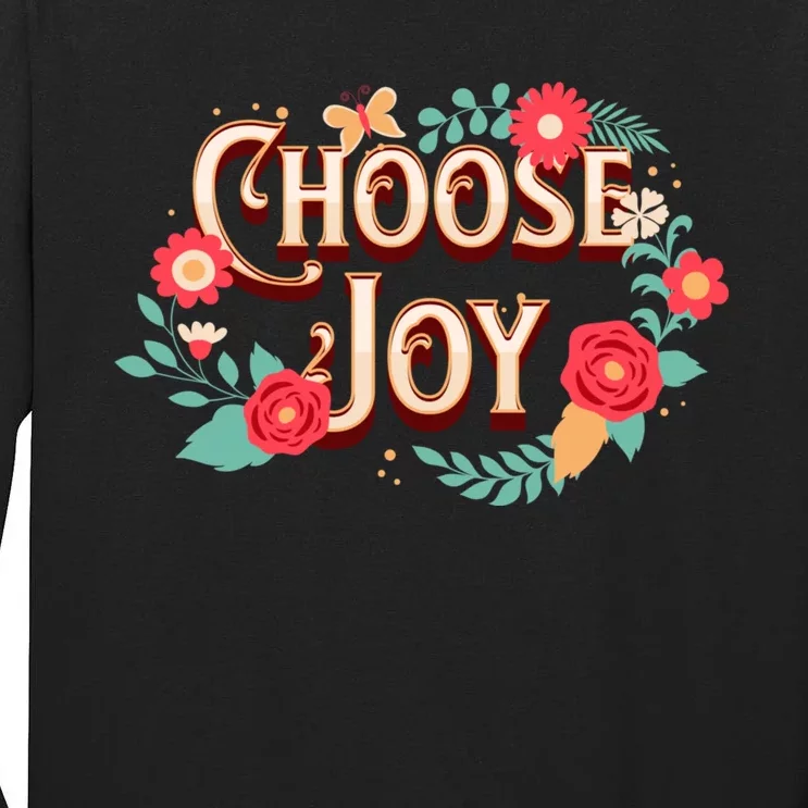 Choose Joy Vote Kamala Harris Tall Long Sleeve T-Shirt