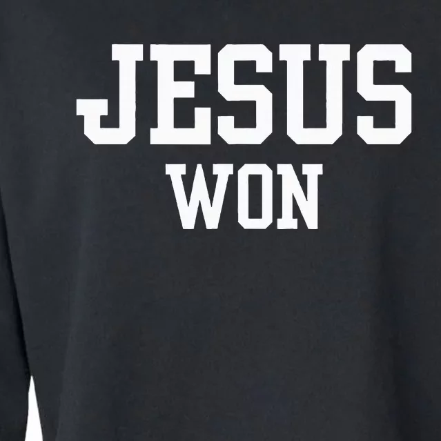 Christian Jesus Won Cropped Pullover Crew