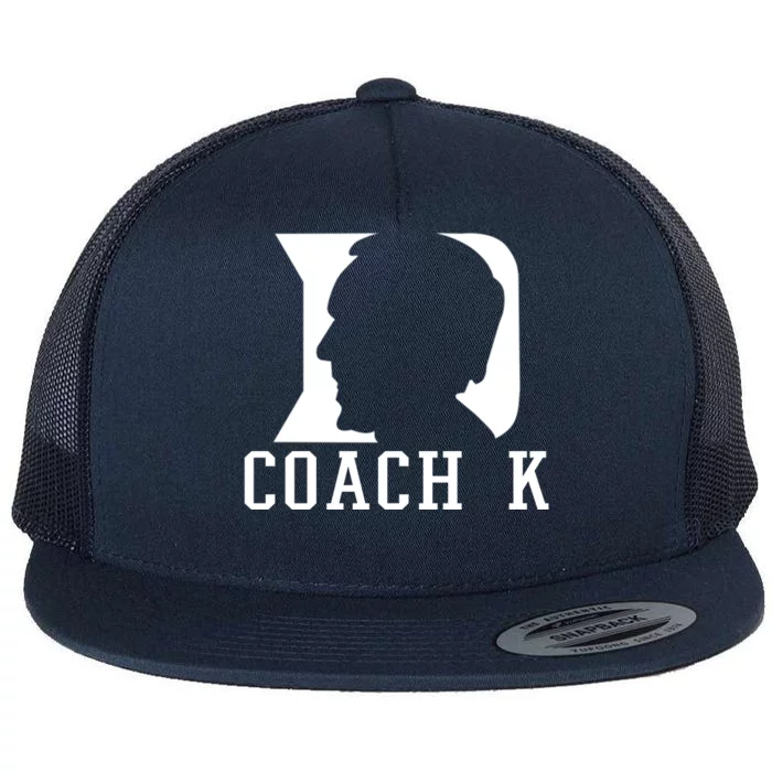 Coach K 1k Wins Basketball Flat Bill Trucker Hat