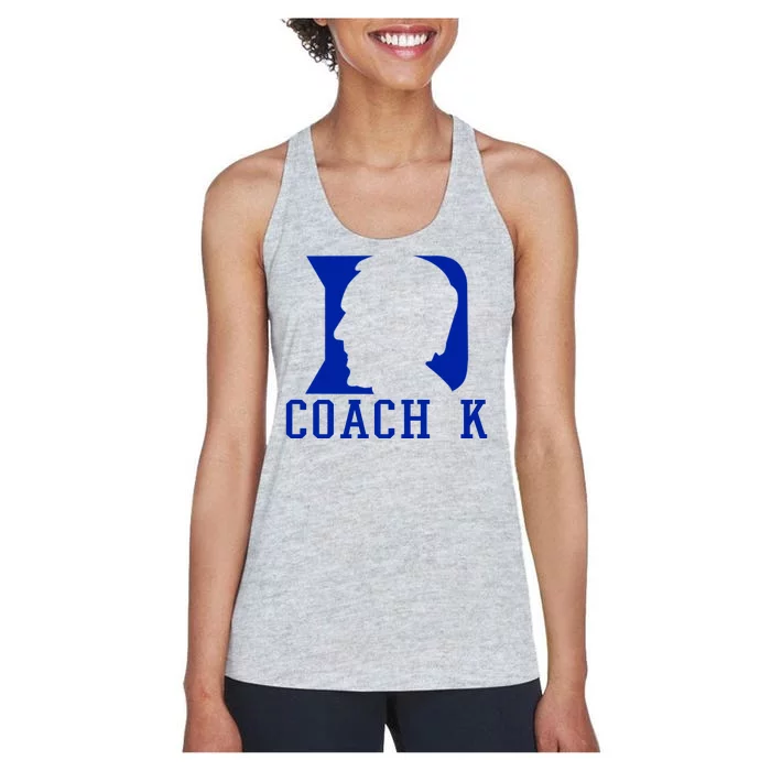 Coach K 1k Wins Basketball Women's Racerback Tank