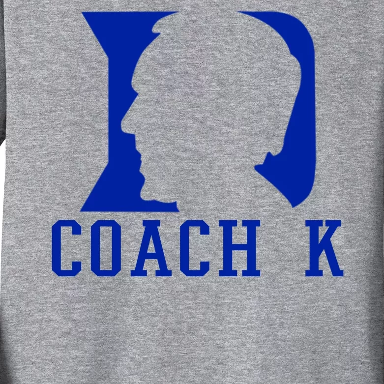 Coach K 1k Wins Basketball Kids Long Sleeve Shirt