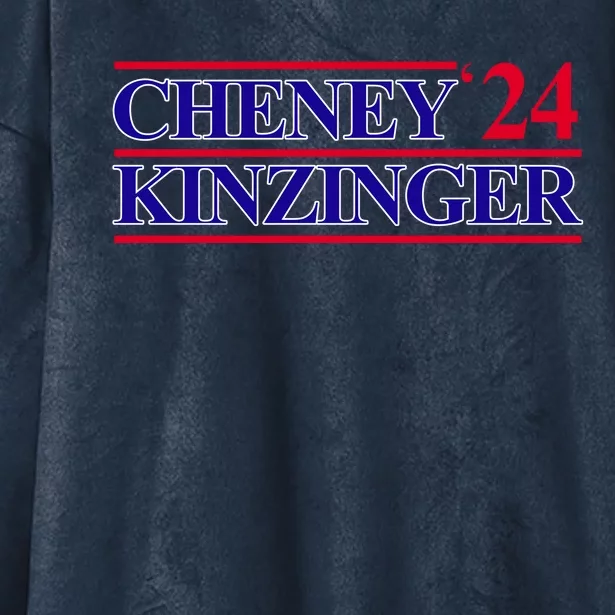 Cheney Kinzinger 2024 Election Hooded Wearable Blanket