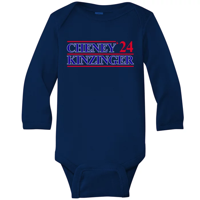 Cheney Kinzinger 2024 Election Baby Long Sleeve Bodysuit