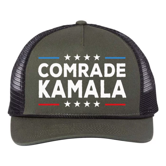 Comrade Kamala Anti Kamala Harris Retro Rope Trucker Hat Cap