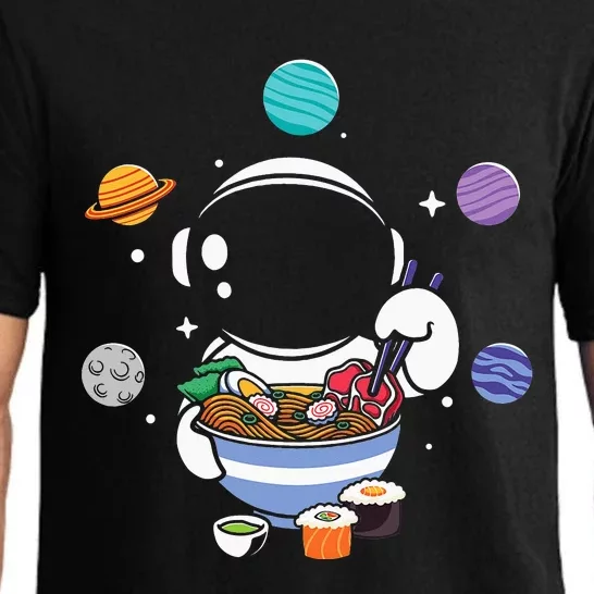 Cute Kawaii Astronaut Eating Ra-kawaii ra bowl Pajama Set