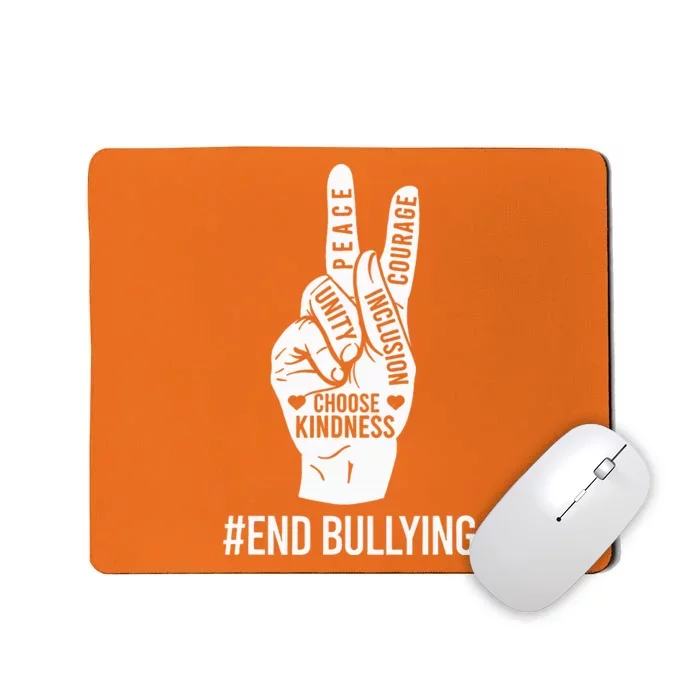 Choose Kindness Acceptation Inclusion Unity Day Orange Mousepad