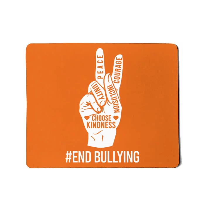 Choose Kindness Acceptation Inclusion Unity Day Orange Mousepad