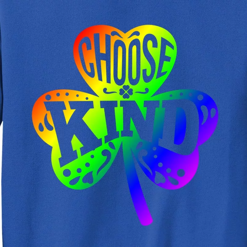 Choose Kind Autism Bullying Prevention St Paddys Day Cute Gift Tall Sweatshirt