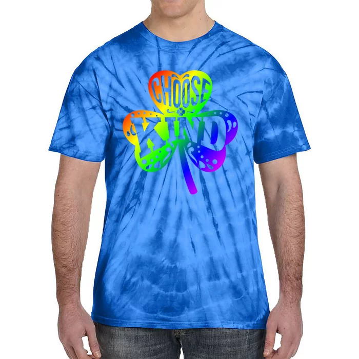 Choose Kind Autism Bullying Prevention St Paddys Day Cute Gift Tie-Dye T-Shirt