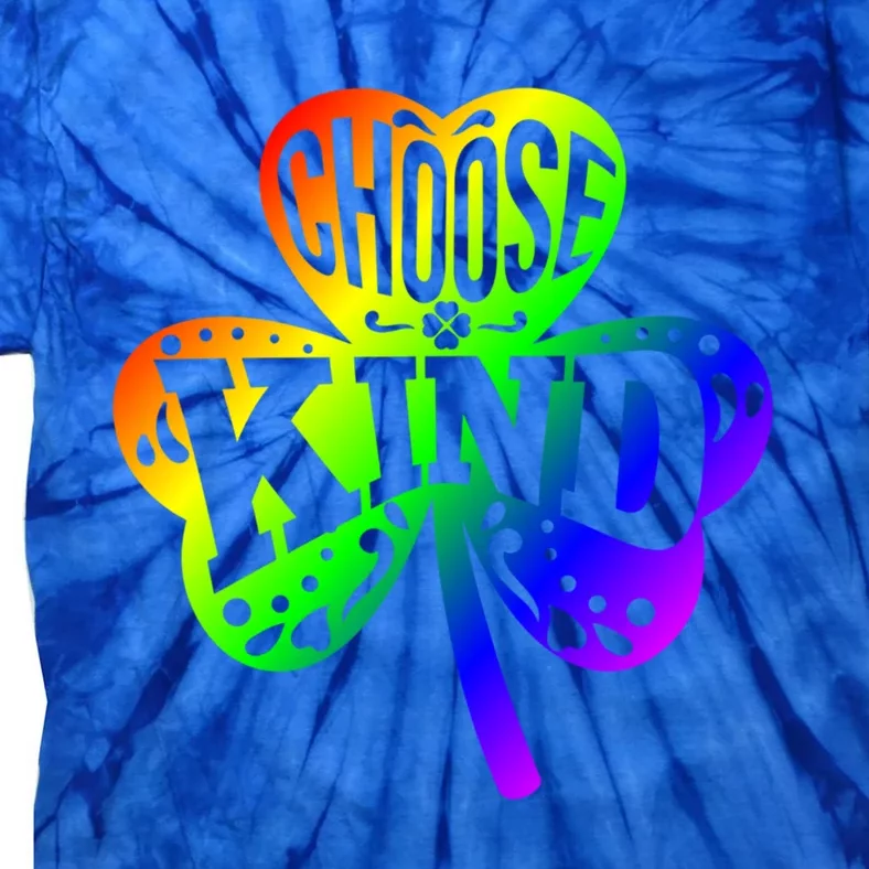 Choose Kind Autism Bullying Prevention St Paddys Day Cute Gift Tie-Dye T-Shirt