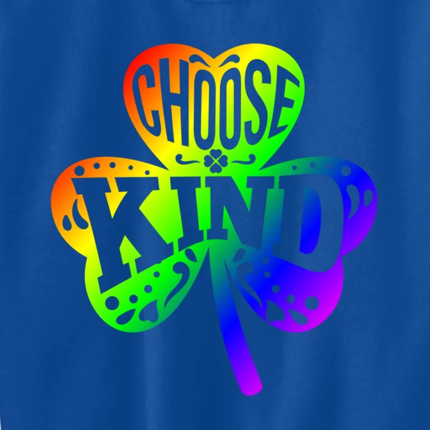 Choose Kind Autism Bullying Prevention St Paddys Day Cute Gift Kids Sweatshirt