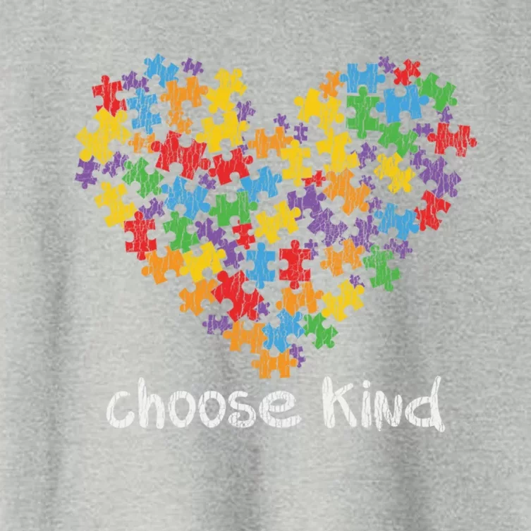 Choose Kind Autistic Autism Awareness Antibullying Gift Women's Crop Top Tee