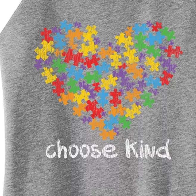 Choose Kind Autistic Autism Awareness Antibullying Gift Women’s Perfect Tri Rocker Tank