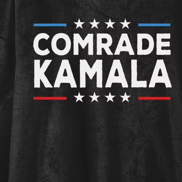 Comrade Kamala Anti Kamala Harris Hooded Wearable Blanket