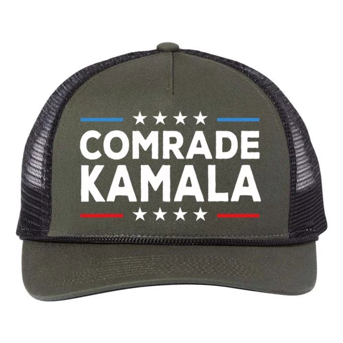 Comrade Kamala Anti Kamala Harris Retro Rope Trucker Hat Cap