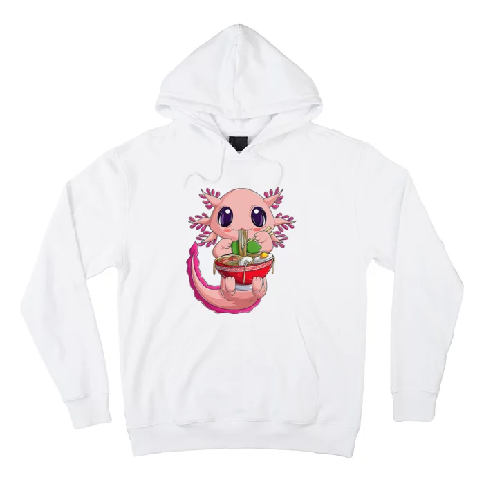 Cute Kawaii Anime Axolotl Japanese Ra Noodles Gift Girls Hoodie