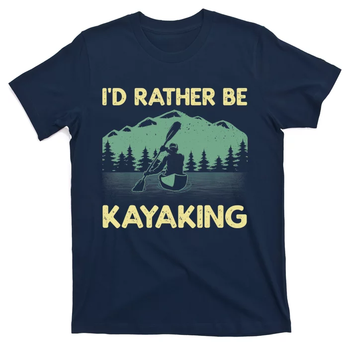 Cool Kayaking Art For Kayak Paddle Boating Kayaker T-Shirt