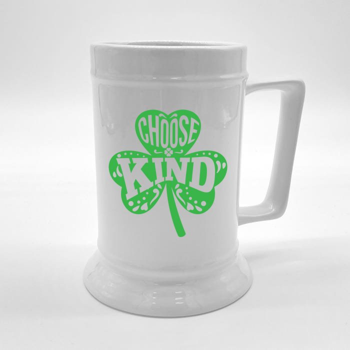 Choose Kind Autism Awareness Anti Bully St Patricks Day Gift Front & Back Beer Stein