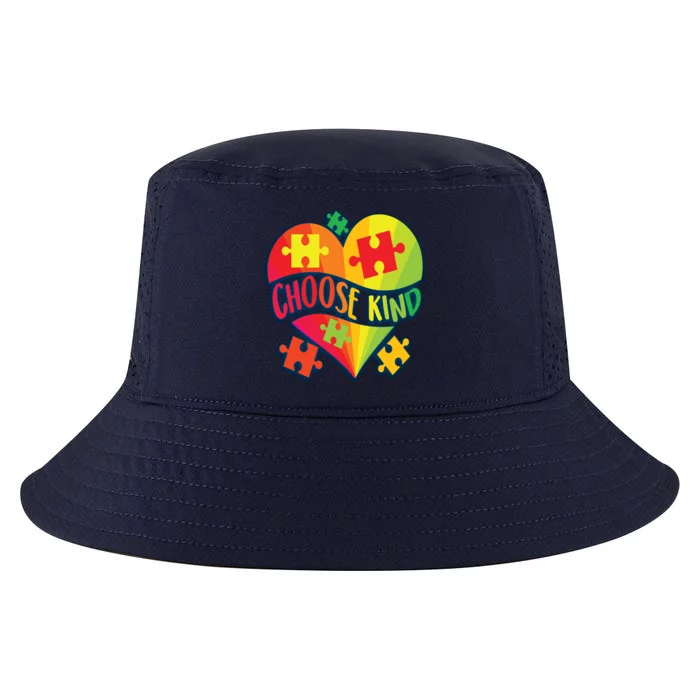 Choose Kind Autism Support Autistic Heart Asd Kindness Gift Cool Comfort Performance Bucket Hat