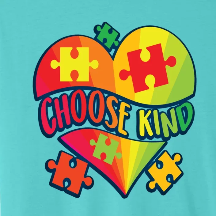 Choose Kind Autism Support Autistic Heart Asd Kindness Gift ChromaSoft Performance T-Shirt