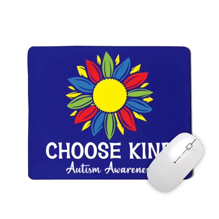 Choose Kind Autism Awareness Month Parents Sunflower Lover Cool Gift Mousepad