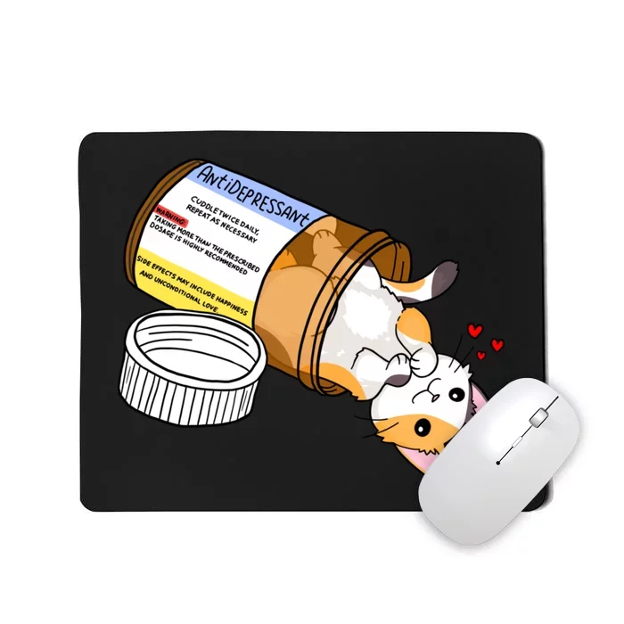 Calico Kitty Antidepressant Love Medicine Mousepad