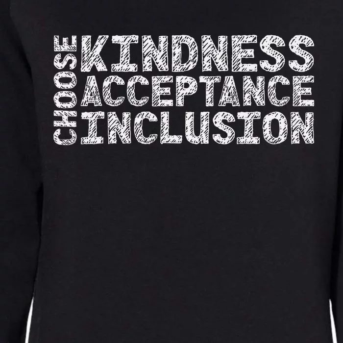 Choose Kindness Acceptation Inclusion Unity Day Orange Womens California Wash Sweatshirt