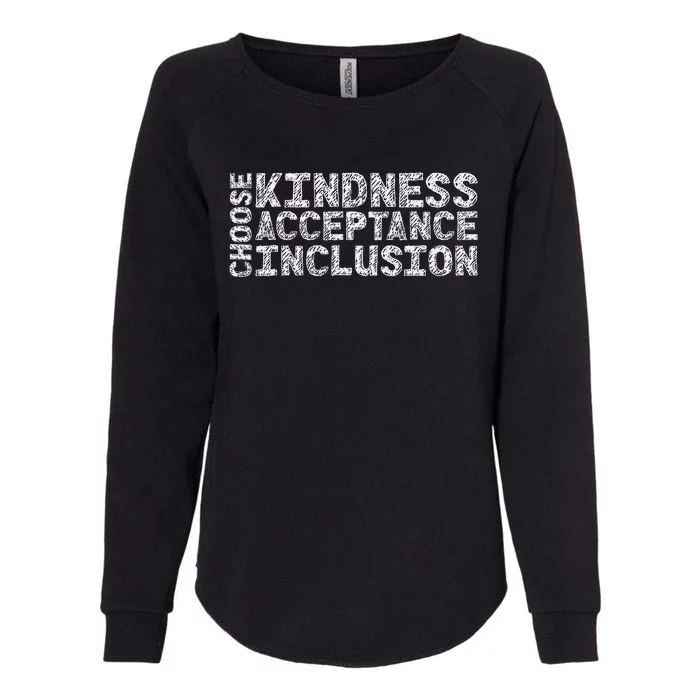 Choose Kindness Acceptation Inclusion Unity Day Orange Womens California Wash Sweatshirt