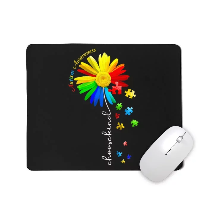 Choose Kind Autism Awareness Sunflower Mom Mousepad