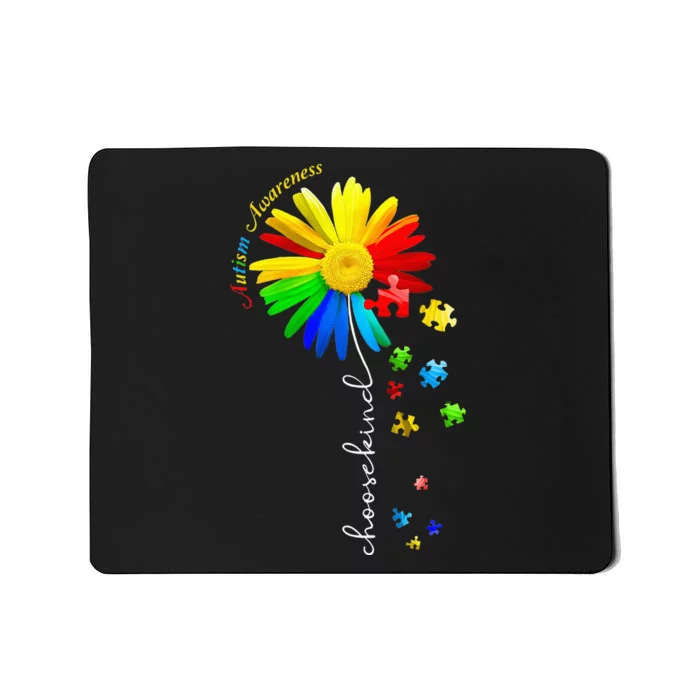 Choose Kind Autism Awareness Sunflower Mom Mousepad