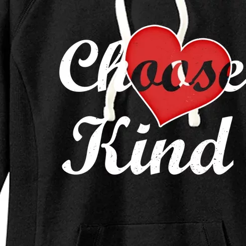 Choose Kind Autism Awarness Antibullying Gift Gift Women's Fleece Hoodie