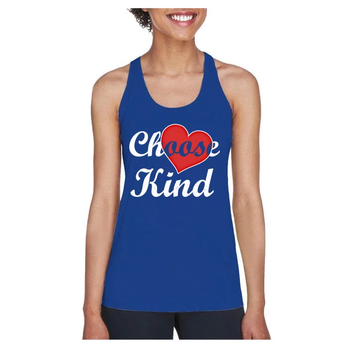 Choose Kind Autism Awarness Antibullying Gift Gift Women's Racerback Tank