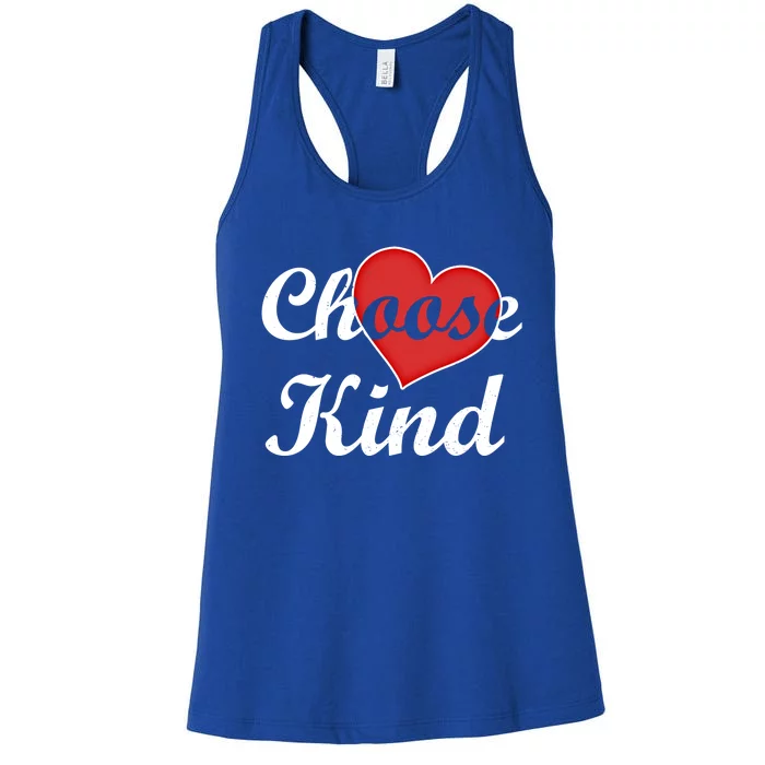 Choose Kind Autism Awarness Antibullying Gift Gift Women's Racerback Tank