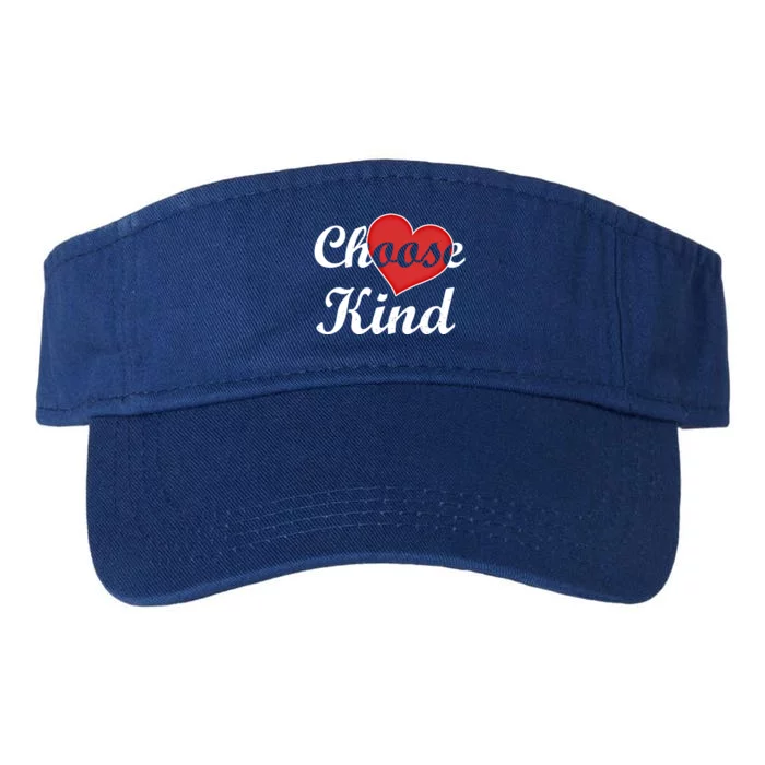 Choose Kind Autism Awarness Antibullying Gift Gift Valucap Bio-Washed Visor